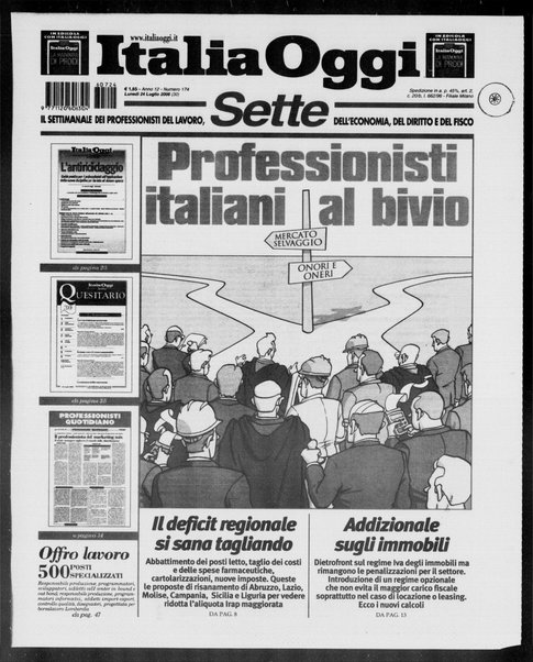 Italia oggi : quotidiano di economia finanza e politica